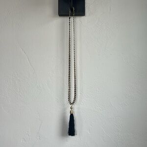 Guess Elegant Black Tassel Necklace